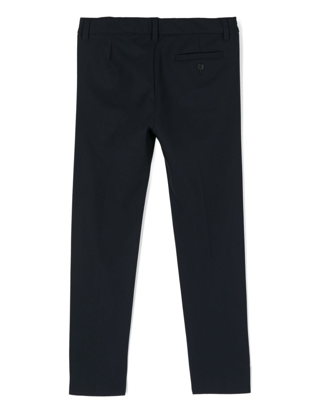 Il Gufo pressed-crease tapered trousers - Blauw