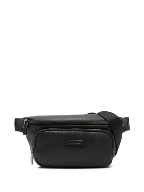 PIQUADRO logo-plaque leather belt bag 