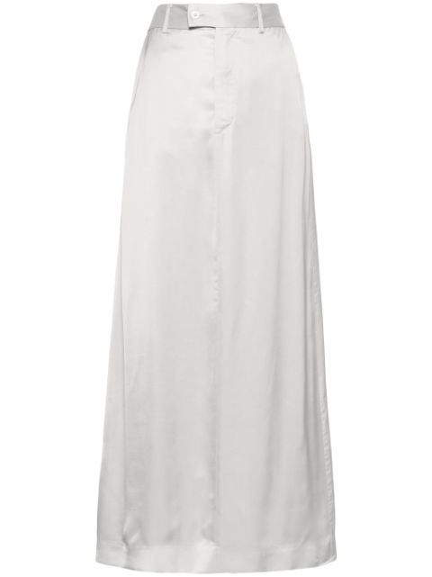 MM6 Maison Margiela tailored satin wrap skirt