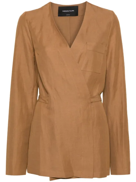 Fabiana Filippi wraparound tied jacket