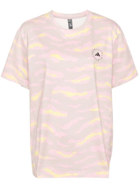 adidas by Stella McCartney T-Shirt aus Bio-Baumwolle mit Print