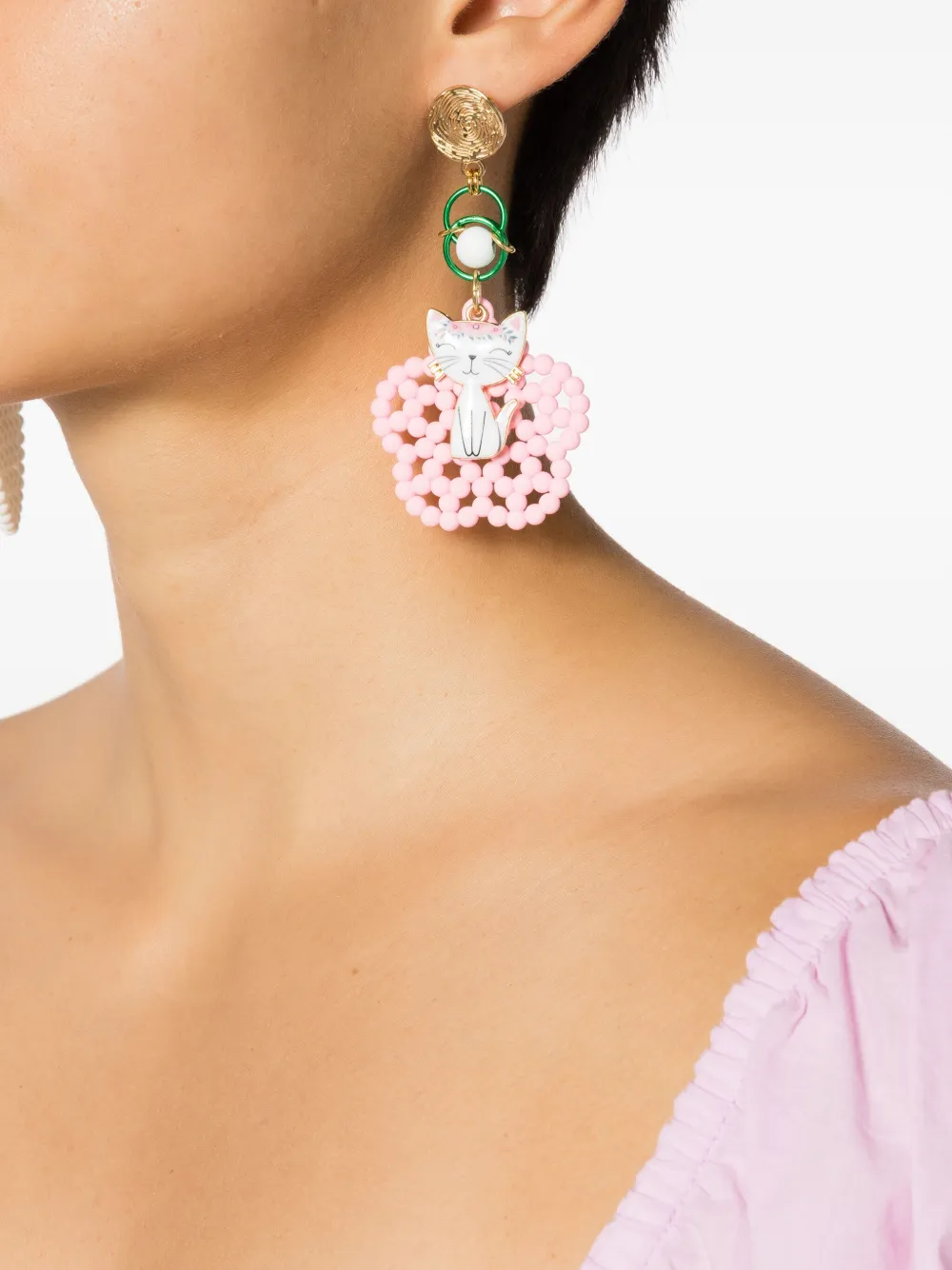 Amir Slama charm-appliqué drop earrings | Image 2