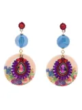 Amir Slama crystal-embellished drop earrings - Multicolour