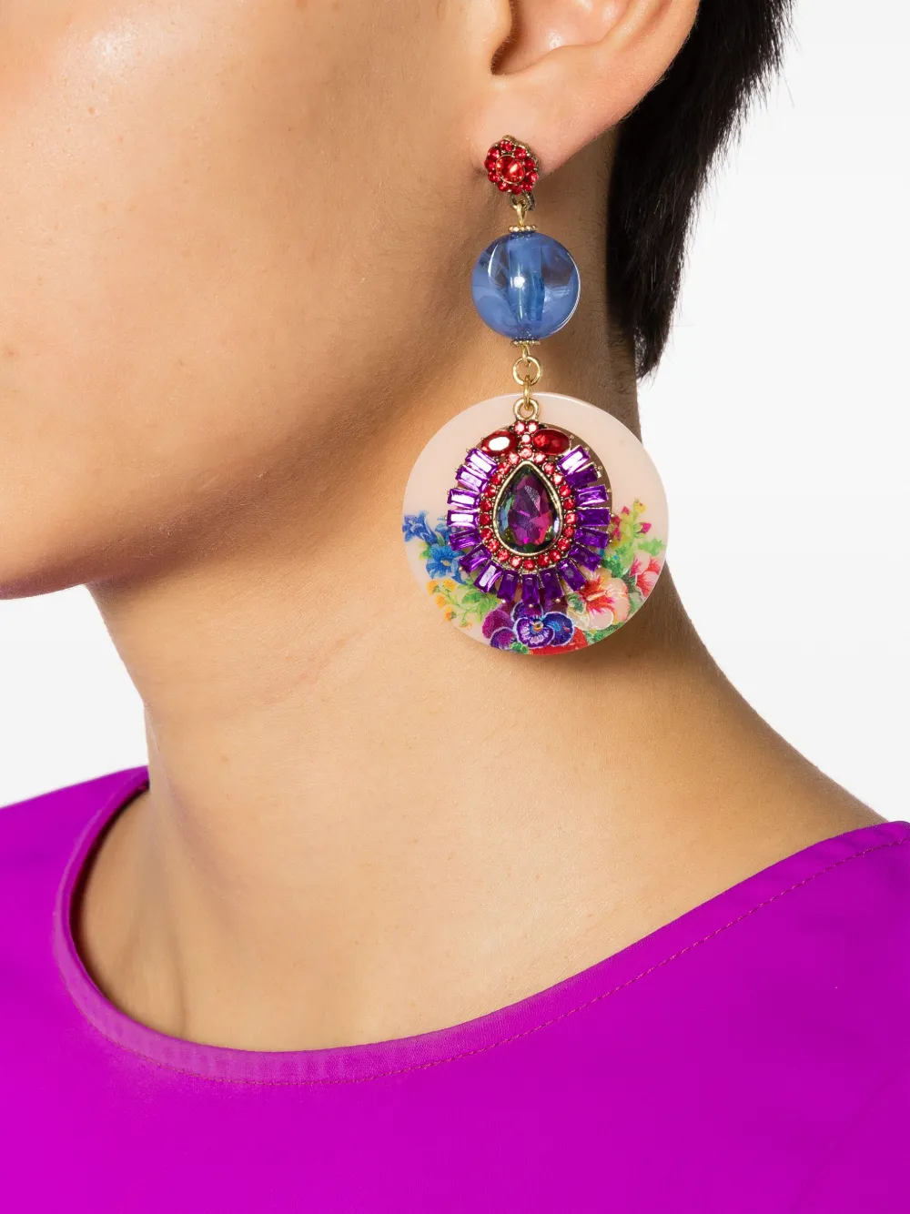 Amir Slama crystal-embellished drop earrings | Image 2