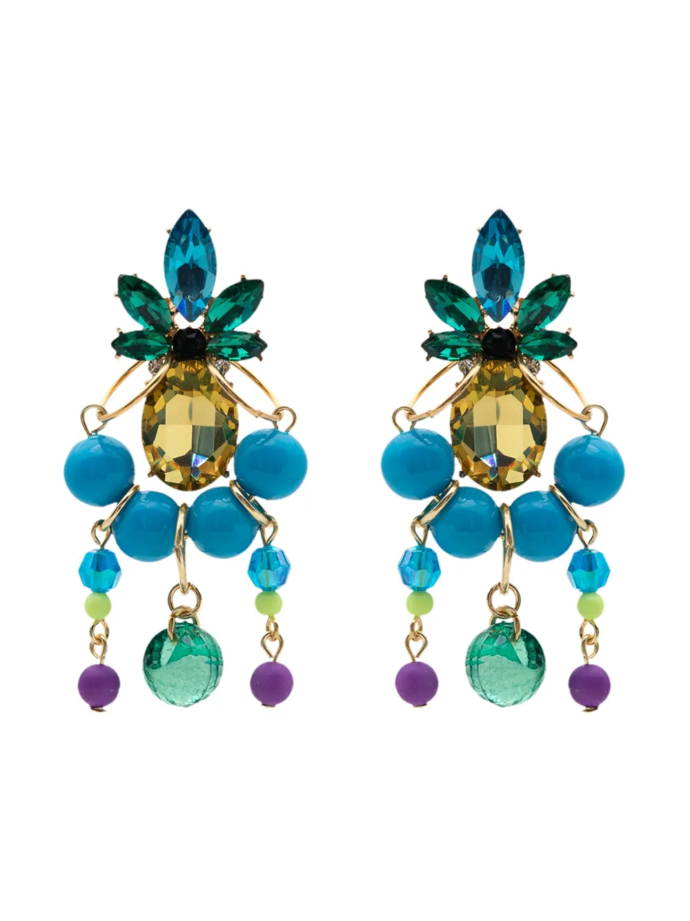Amir Slama Bijoux aretes con cuentas | multicolor | Image 1