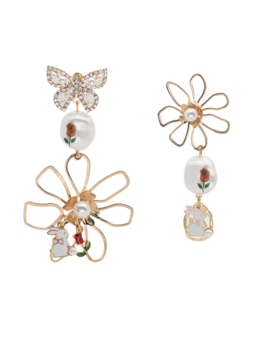 Boucles d'oreilles pendantes à motif lapin - Amir Slama - Modalova