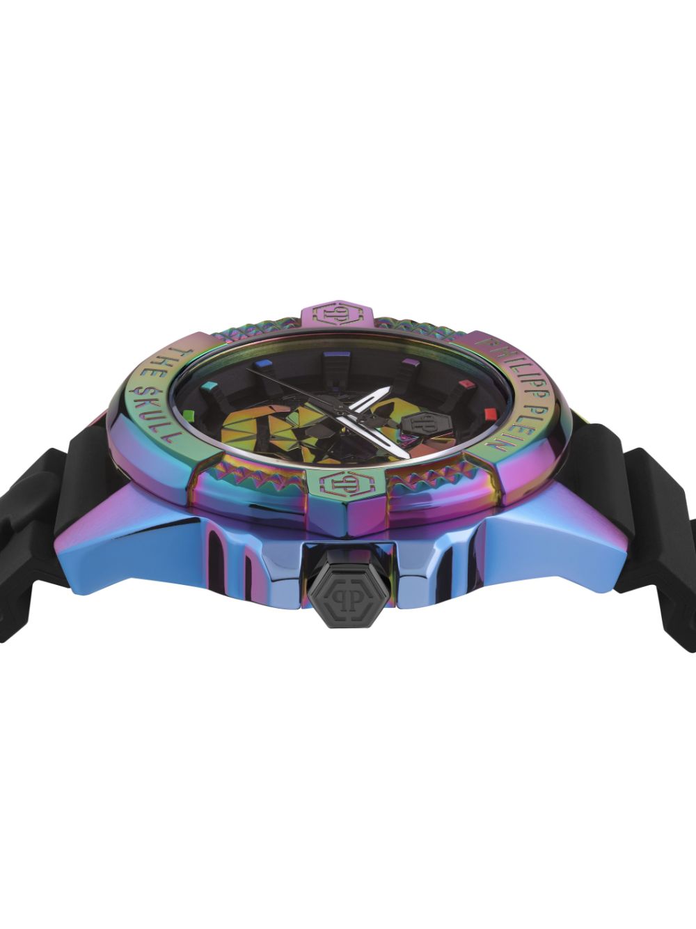 Shop Philipp Plein The $kull Rainbow 46mm In Black