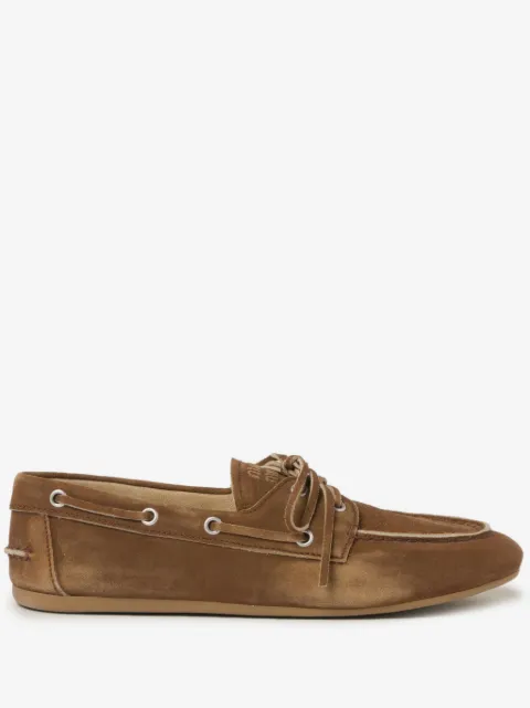 Miu Miu mocasines con logo en relieve