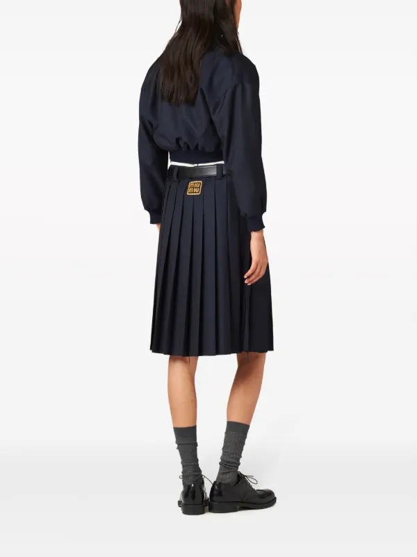 MIUMIU バタヴィア ボンバージャケット 国内発】MIU MIU バタヴィア ボンバージャケット
