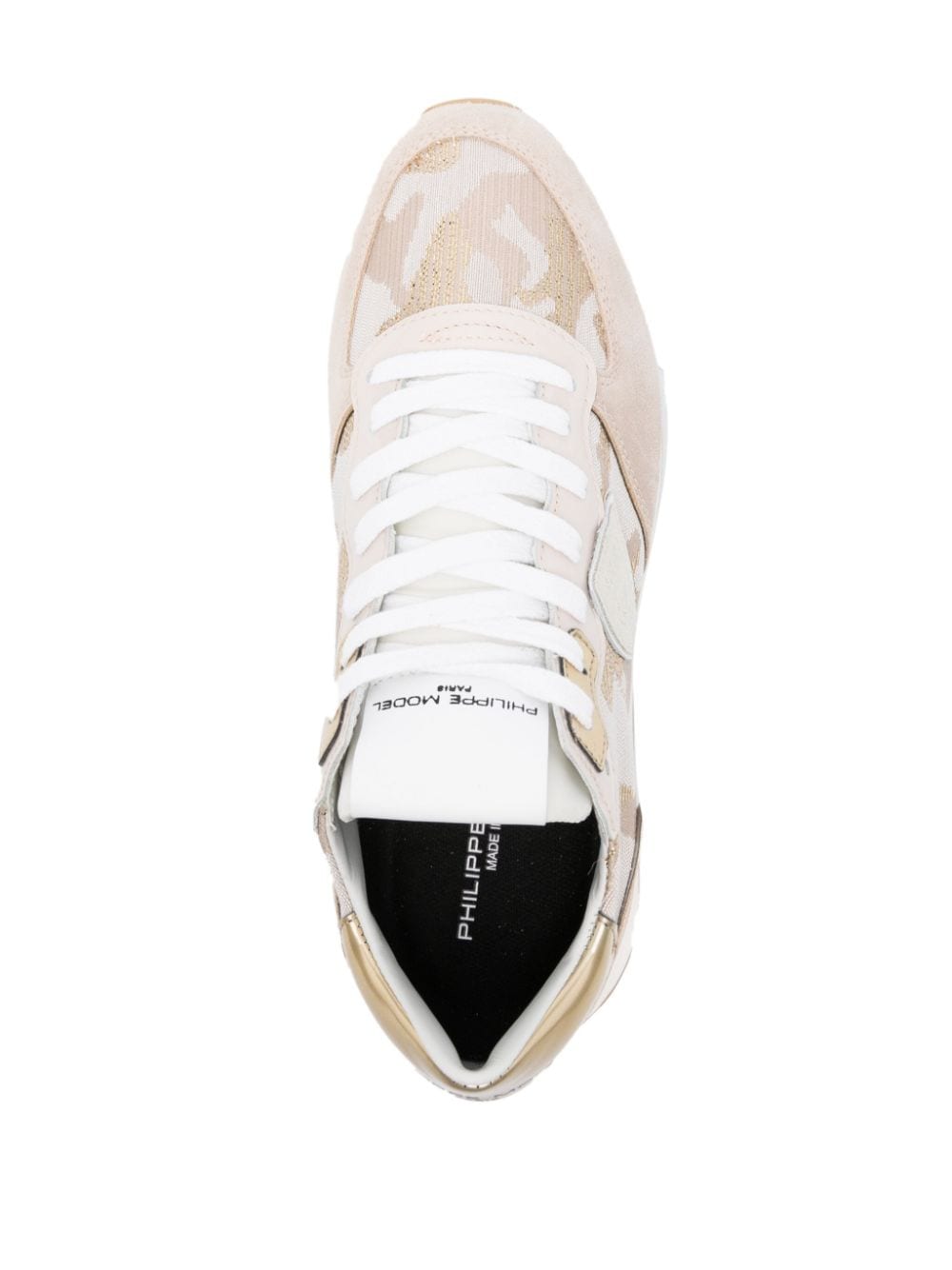 Shop Philippe Model Paris Trpx Camouflage-pattern Sneakers In Neutrals