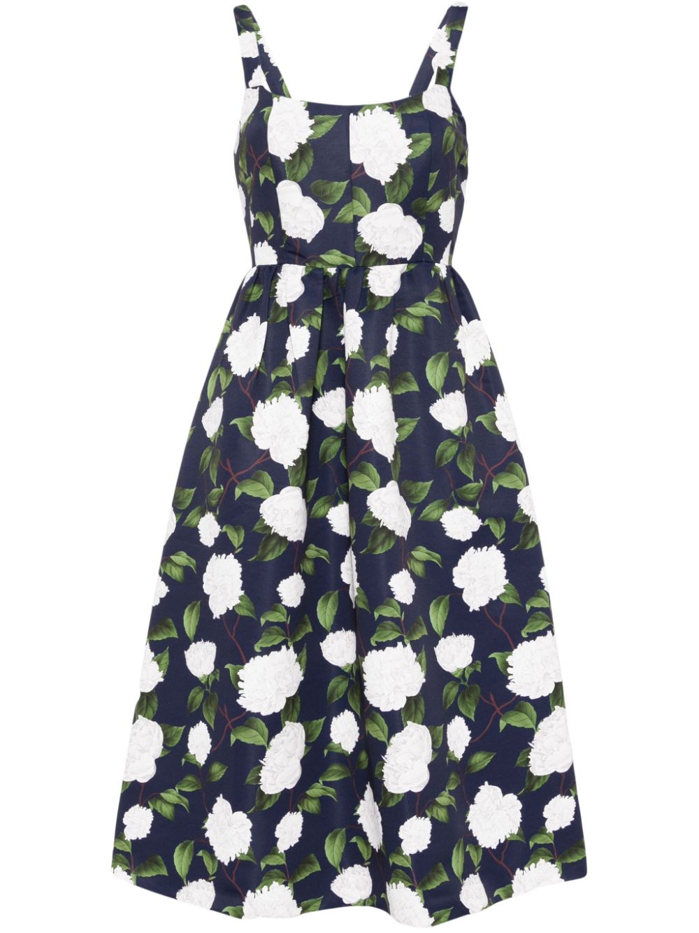 Sachin & Babi Olena Floral-print Midi Dress In Blue