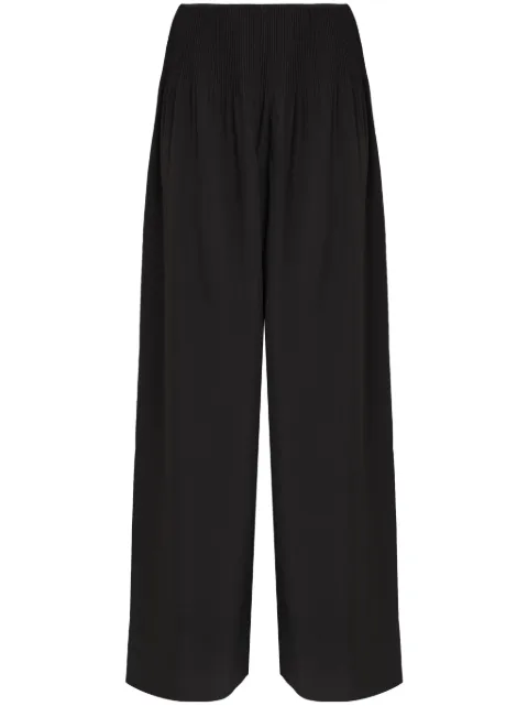 Osklen Calça wide leg plissada