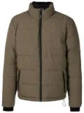 Osklen checked padded jacket - Brown