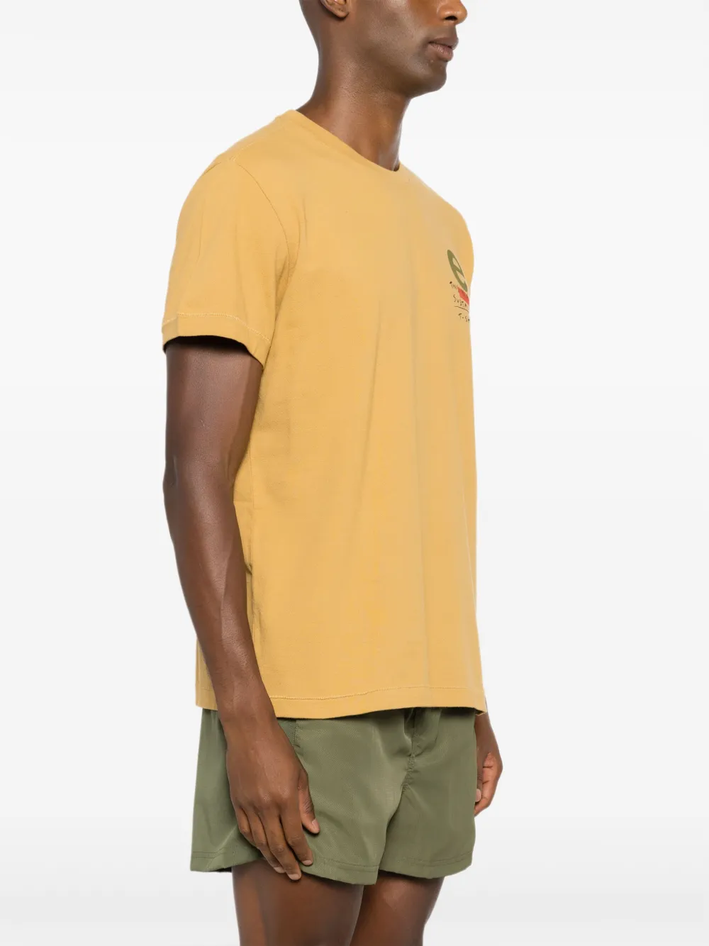 Osklen Katoenen T-shirt met tekst Geel