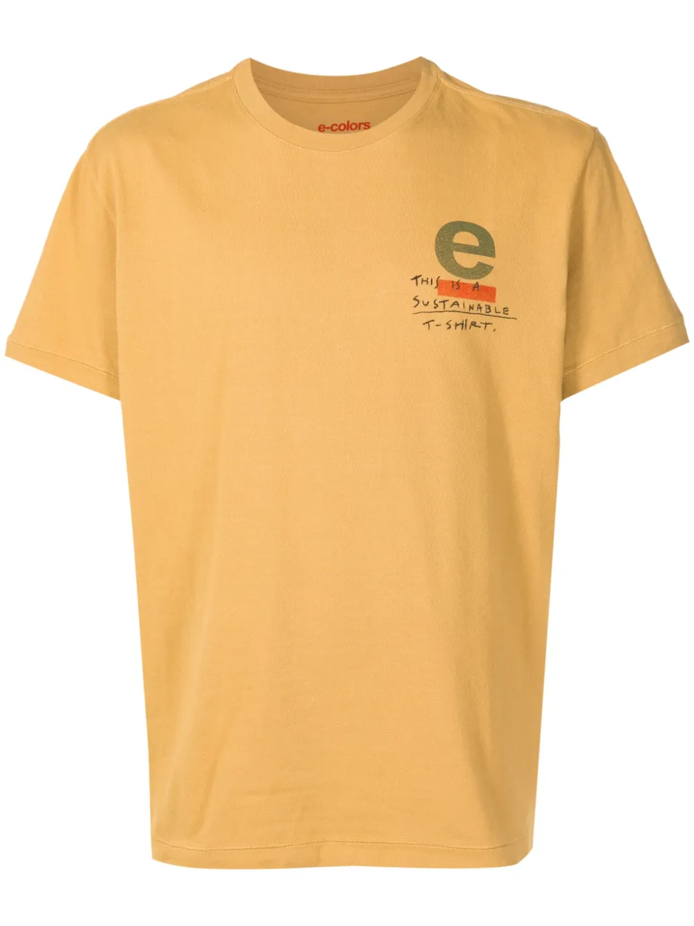 Osklen Camiseta com estampa de texto | Amarelo | Image 1