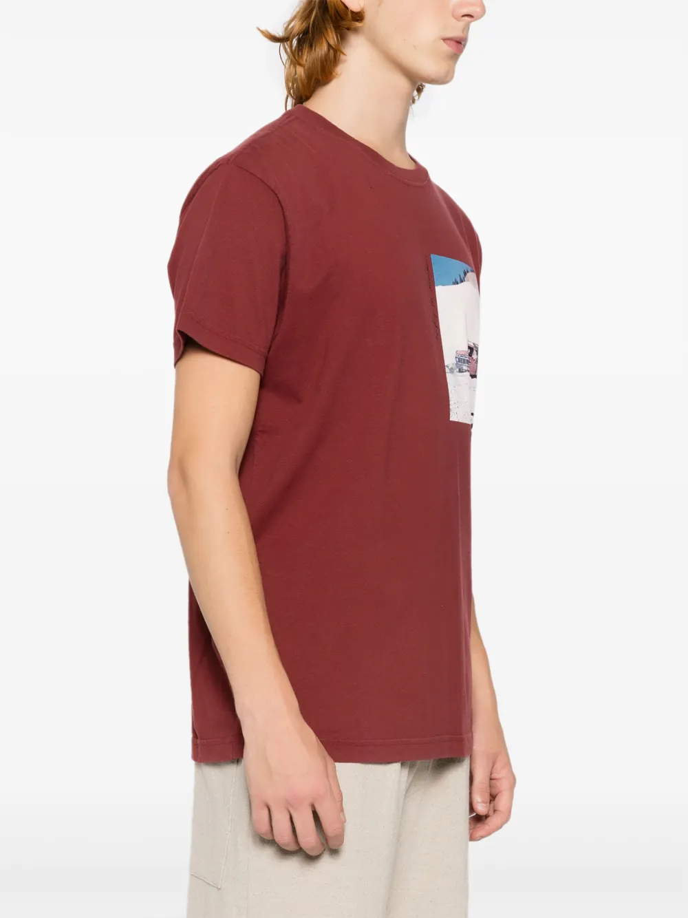 Osklen T-shirt met grafische print Rood