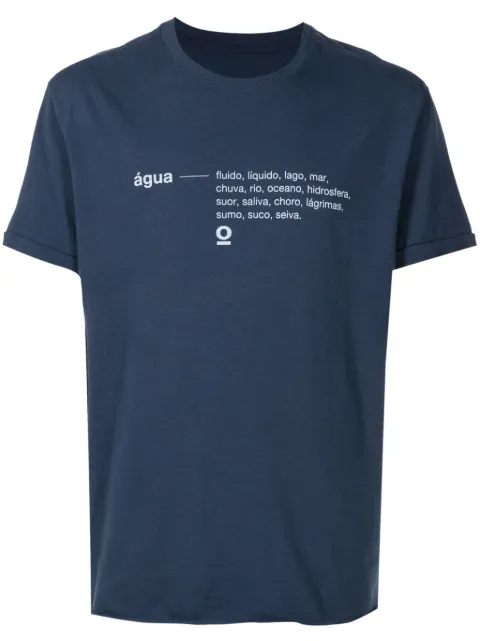 Osklen text-print cotton T-shirt