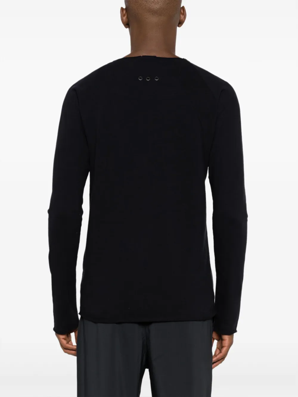 Osklen Gerafeld T-shirt met lange mouwen Zwart