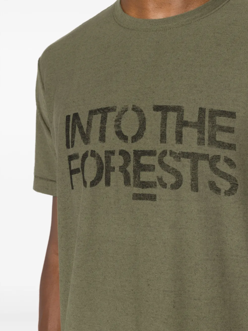 Osklen Katoenen T-shirt met tekst Groen