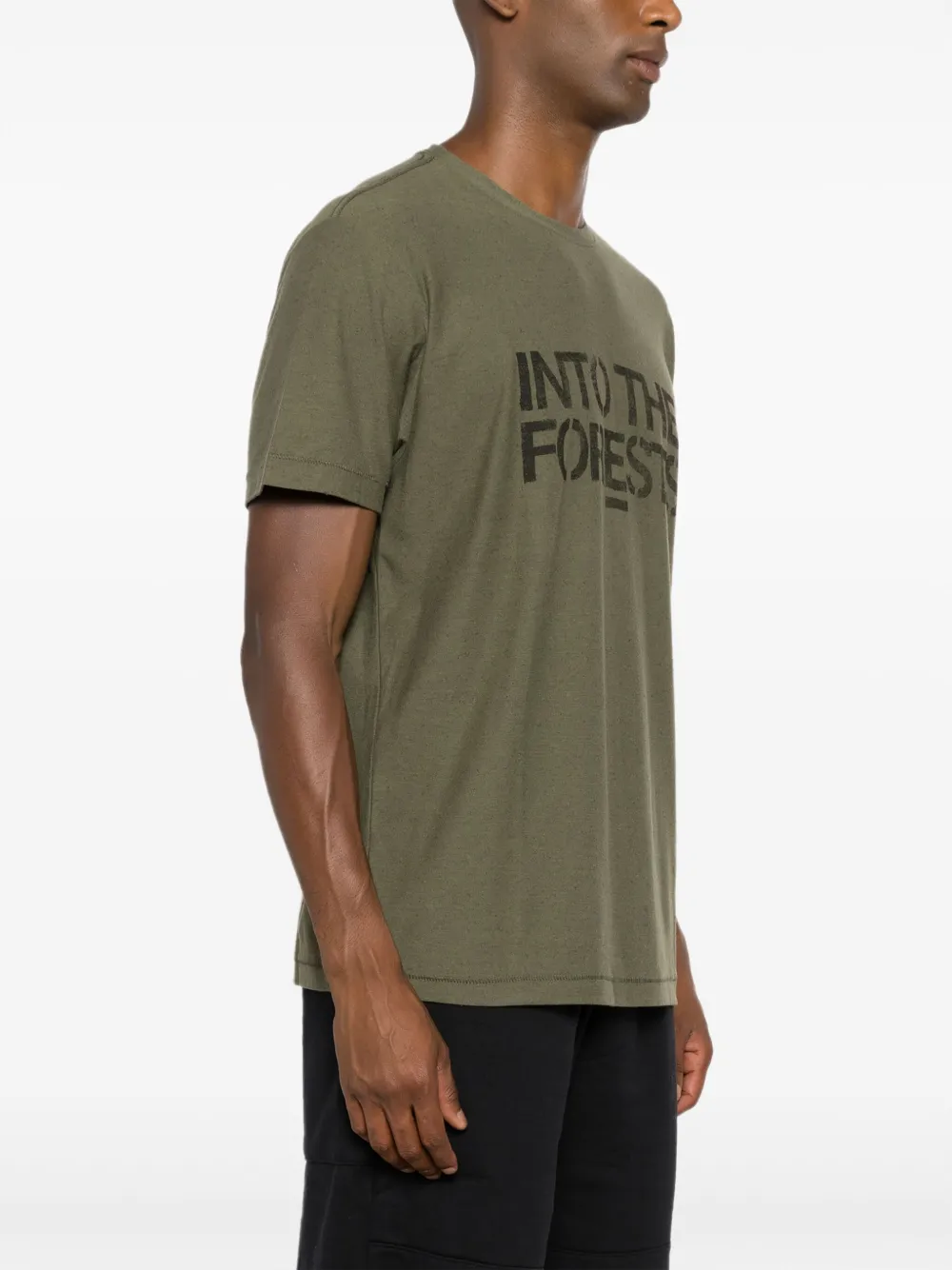 Osklen Katoenen T-shirt met tekst Groen