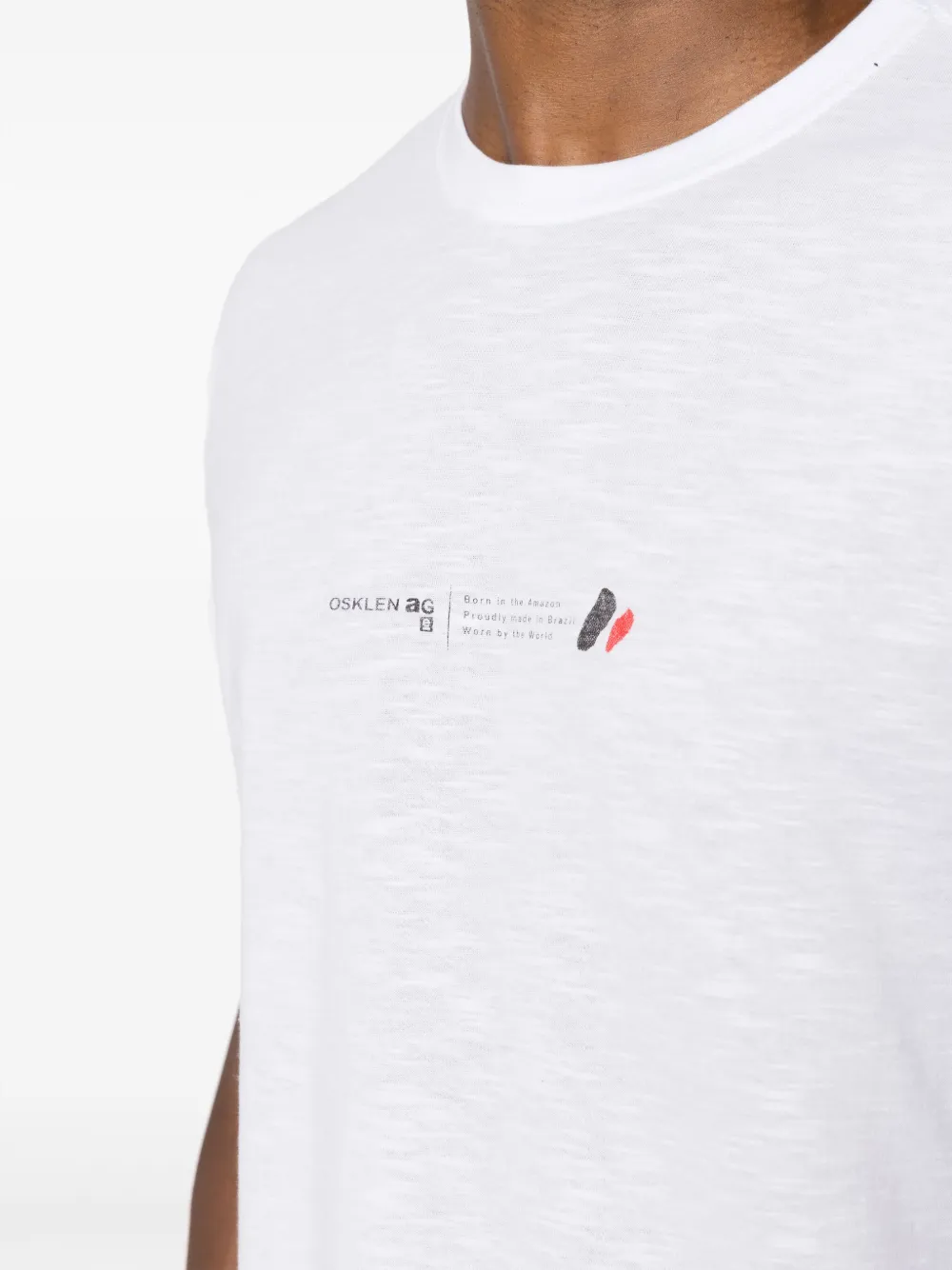 Osklen Katoenen T-shirt met logoprint Wit
