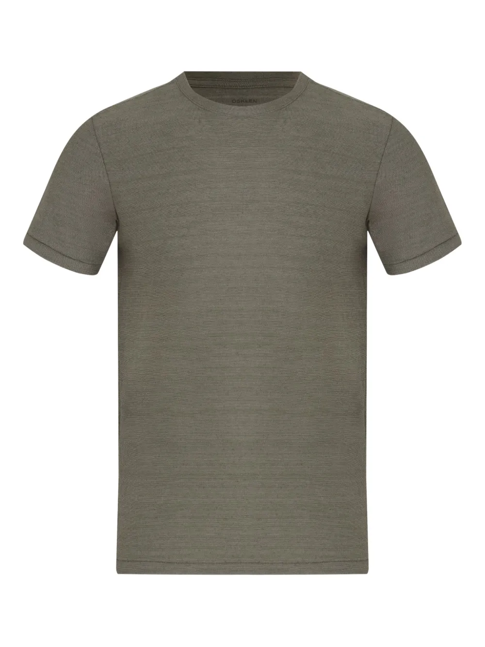 Osklen T-shirt met textuur en korte mouwen Grijs