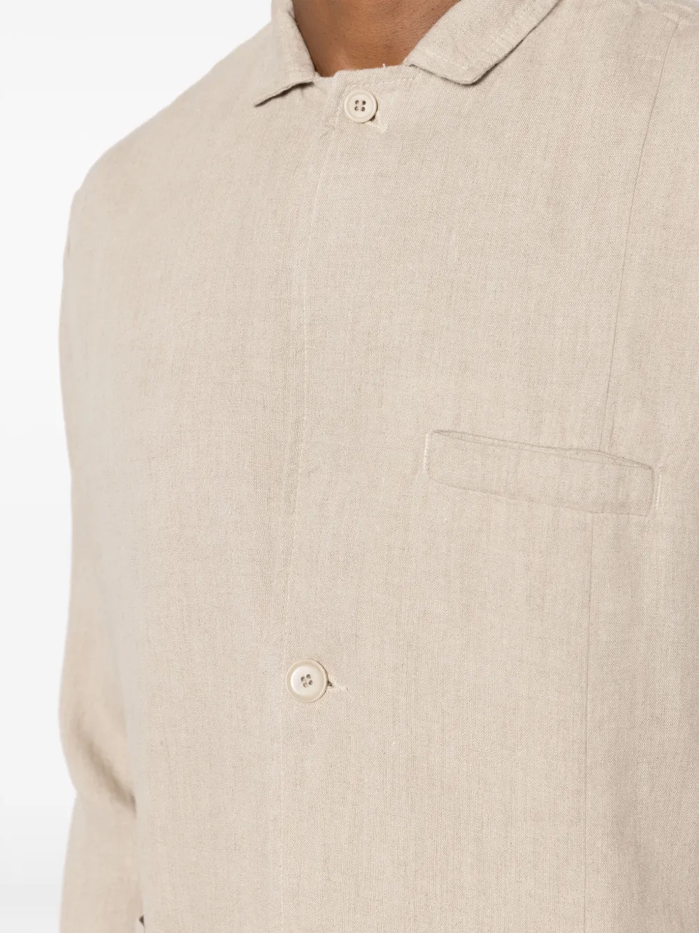 Osklen Linnen shirtjack Beige