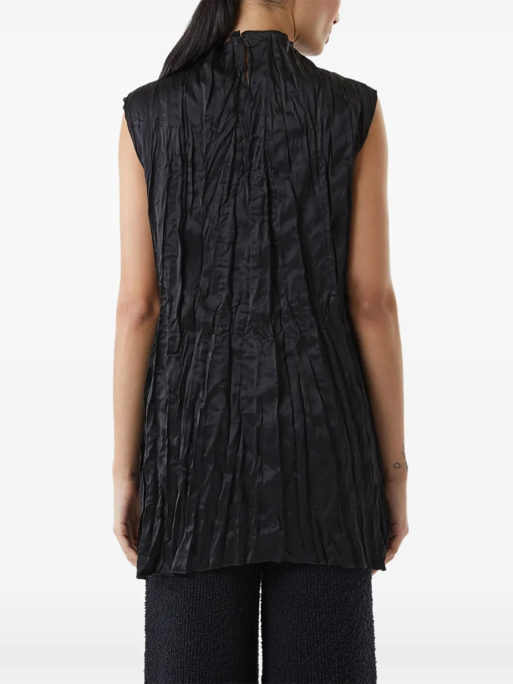 Osklen Tanktop met gekreukt effect Zwart