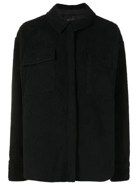 Osklen flap-pocket fleece shirt jacket
