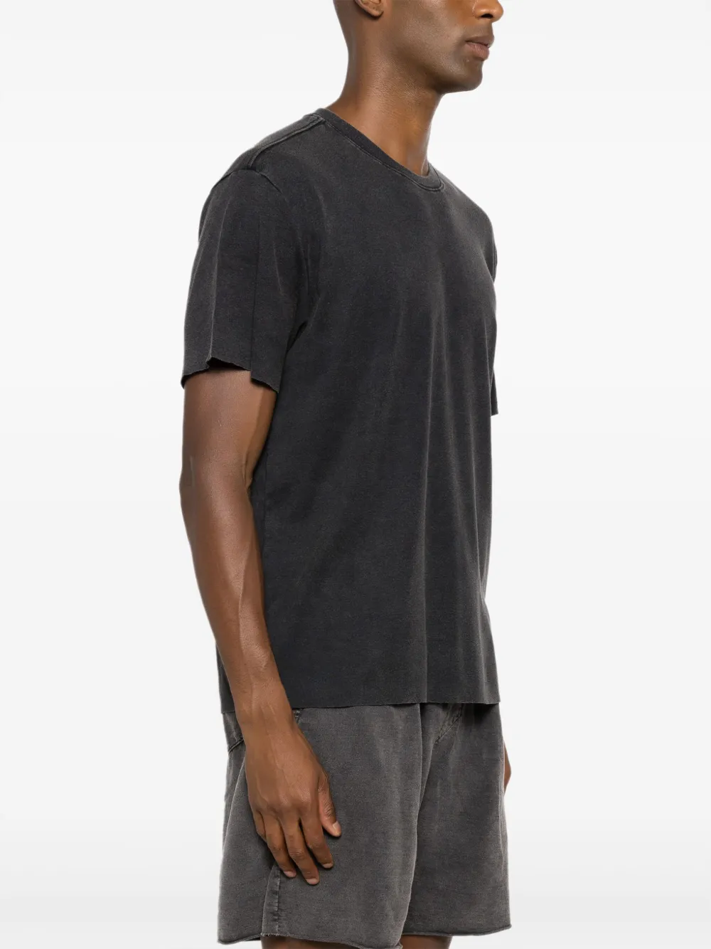 Osklen Katoenen T-shirt met gebleekt effect Zwart