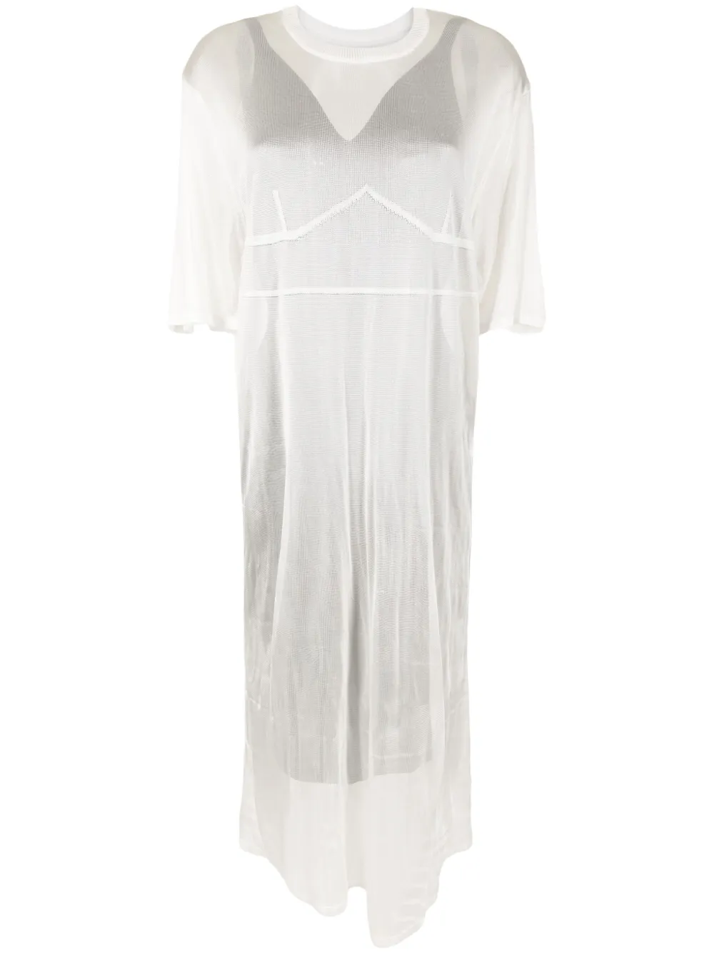 Osklen Vestido midi com sobreposição | Preto | Image 1