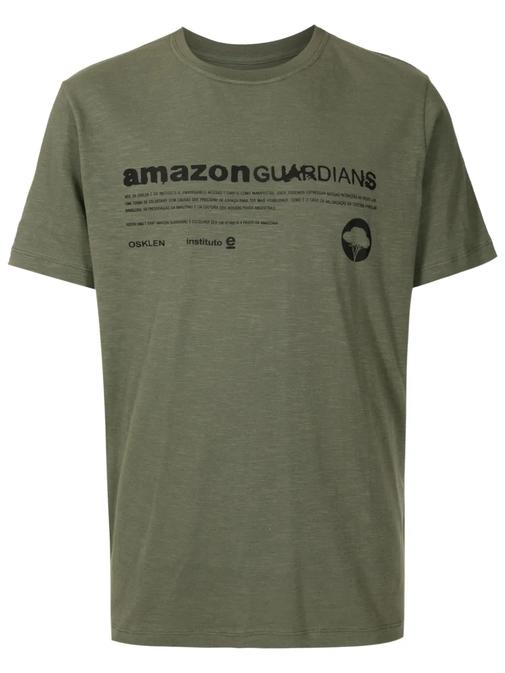 Osklen Camiseta com estampa de texto | Verde | Image 1