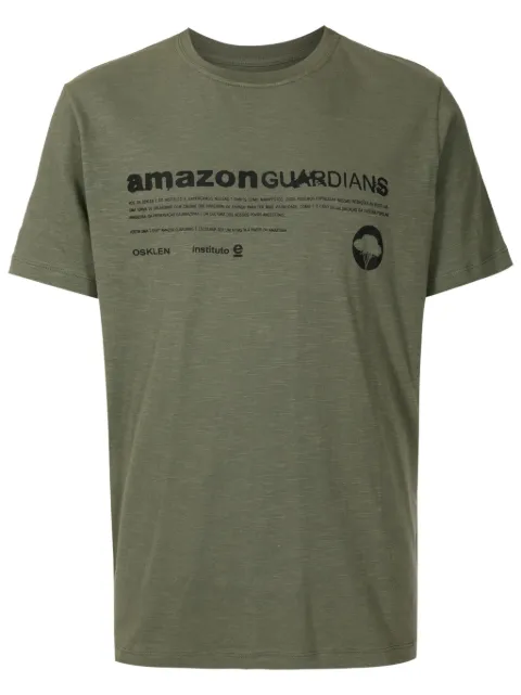 Osklen playera con texto estampado