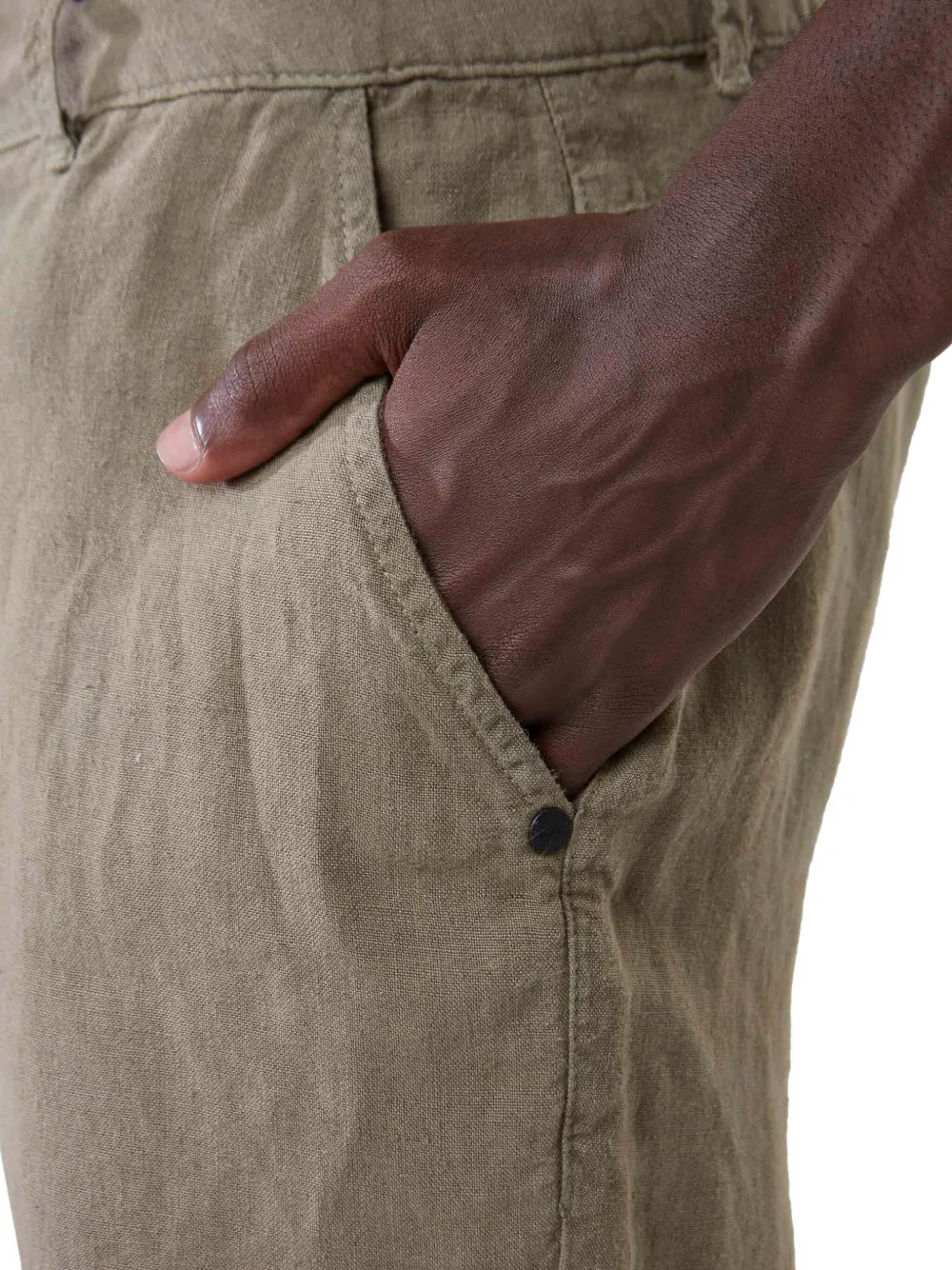 Osklen Linen Shorts In Gray