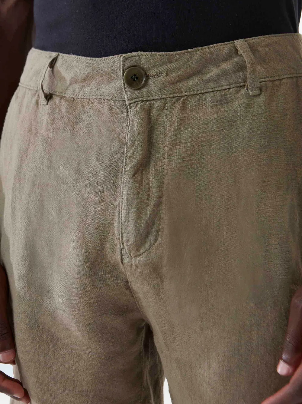 Osklen Linen Shorts In Gray