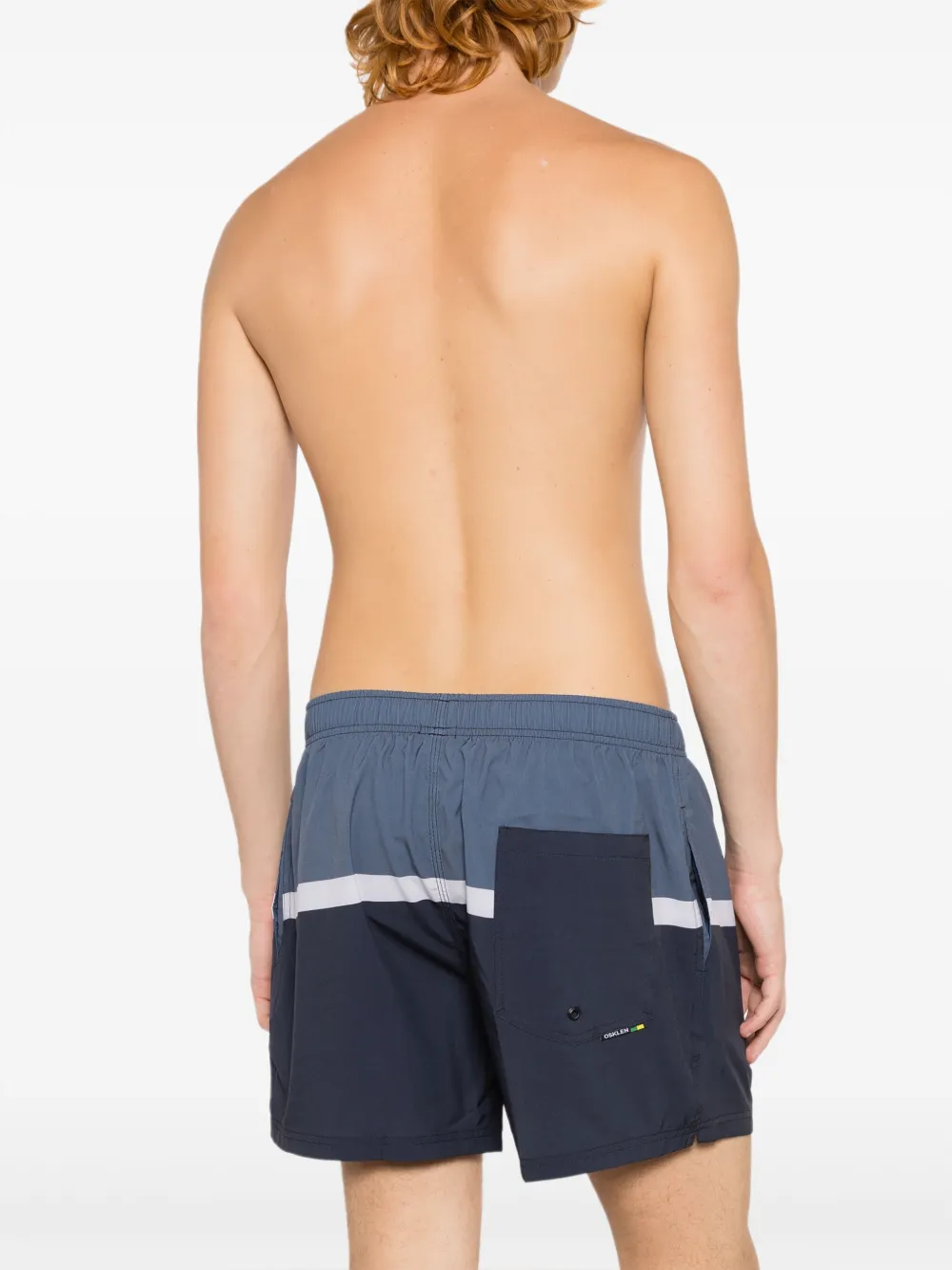 Osklen Zwembroek met colourblocking Blauw