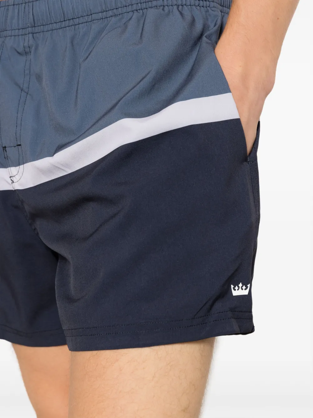 Osklen Zwembroek met colourblocking Blauw
