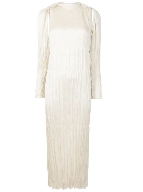 Osklen Vestido longo de cetim