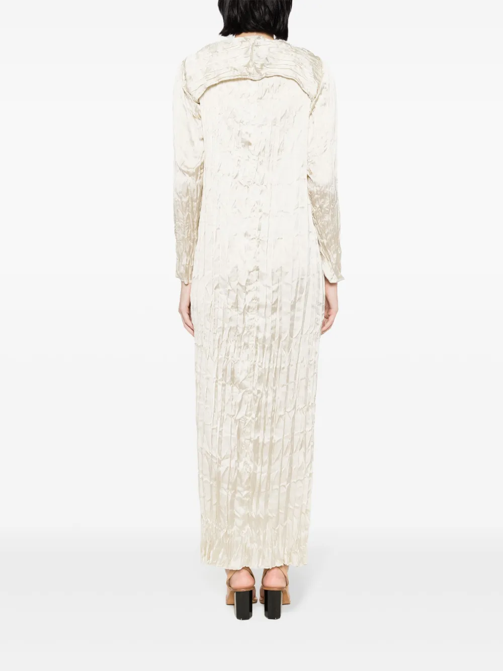 Osklen Satijnen maxi-jurk Beige