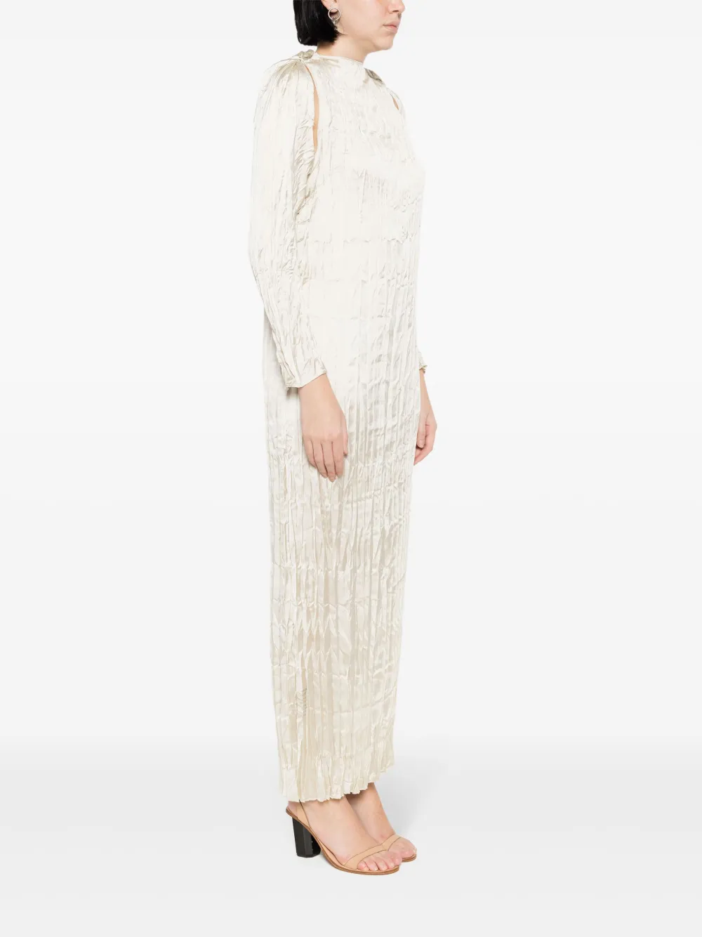 Osklen Satijnen maxi-jurk Beige