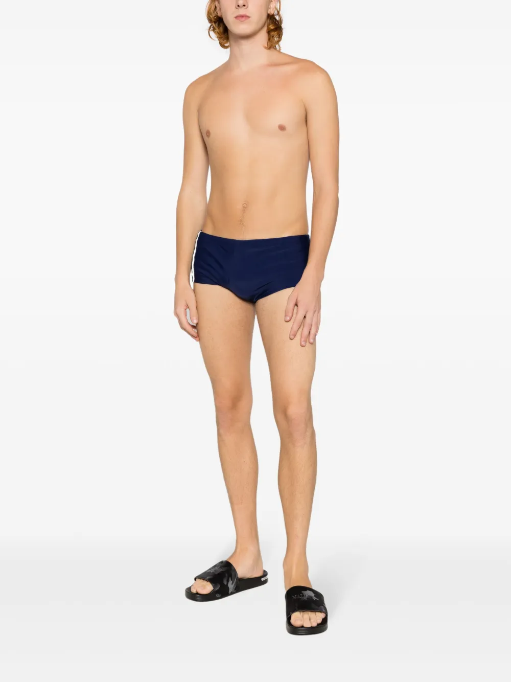 Osklen Zwembroek met logoprint Blauw