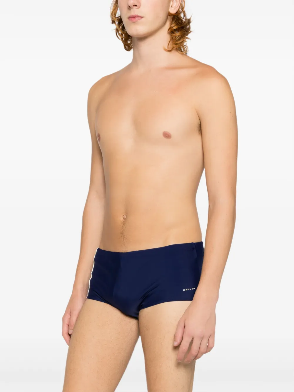 Osklen Zwembroek met logoprint Blauw