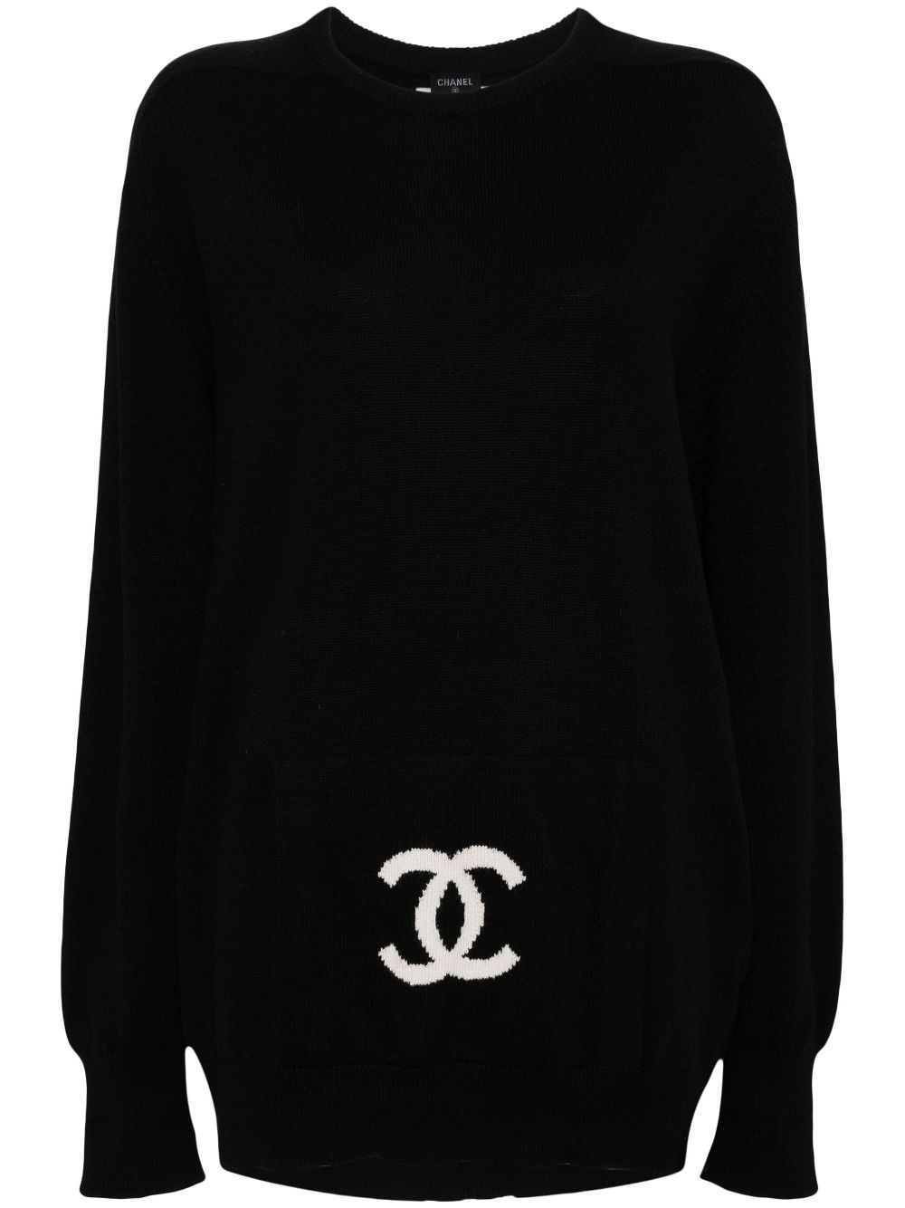 Affordable HOT SALE CHANEL 1990-2000s logo sweater Women