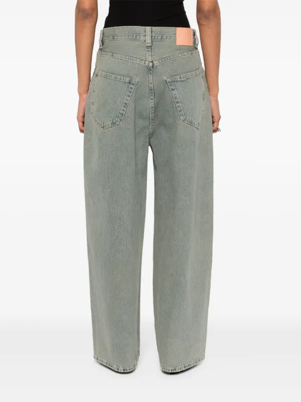 ◆Acne Studios◆ミッドライズ ワイドレッグ カーゴ ジーンズ Acne Studios ミッドライズ ワイドジーンズ | ブラック
