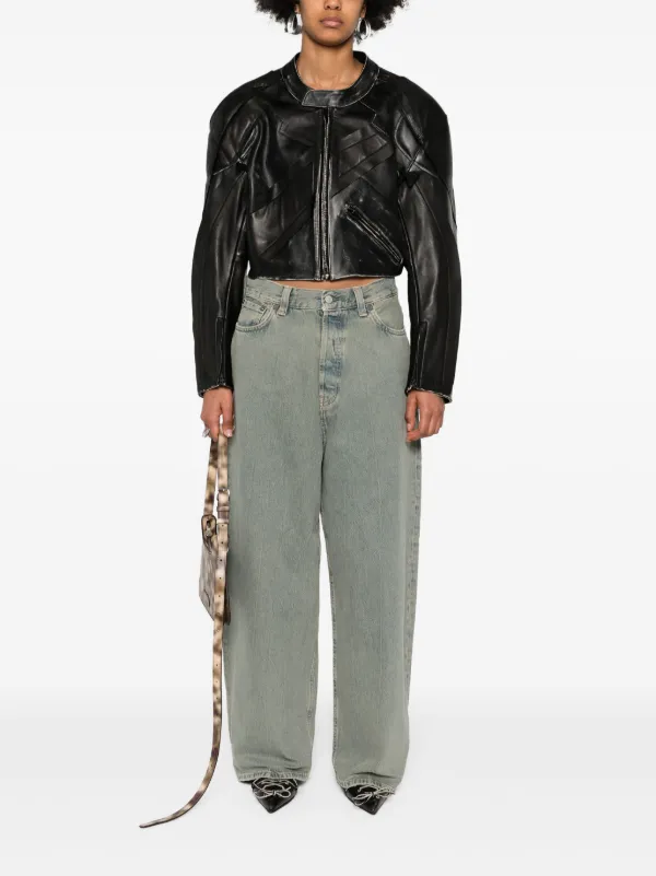 Acne Studios ミッドライズ ワイドジーンズ | ブルー | FARFETCH JP