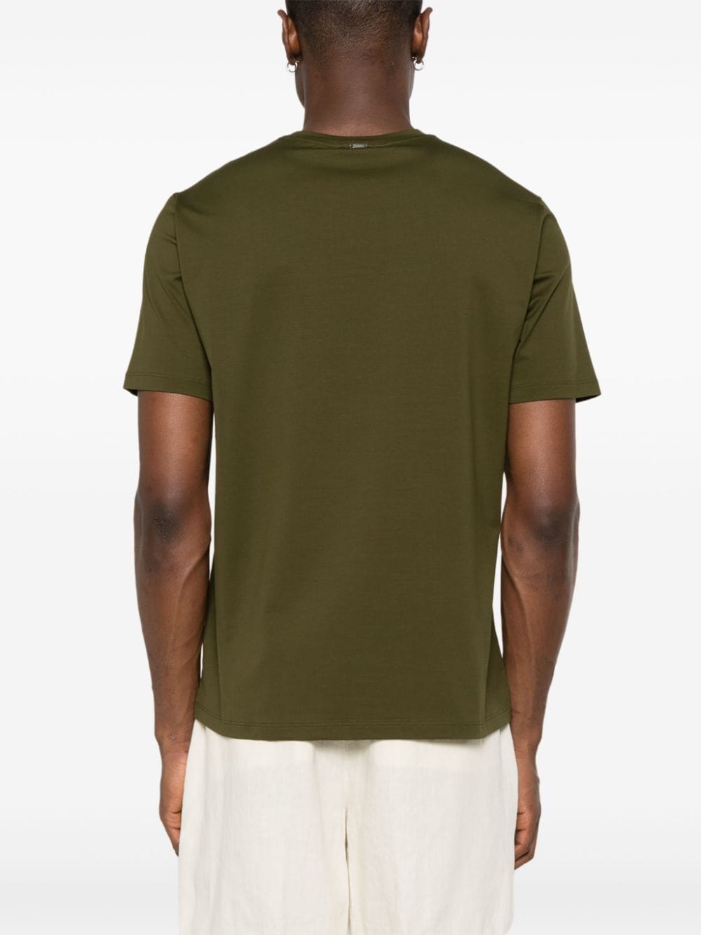 Herno T-shirt met ronde hals Groen