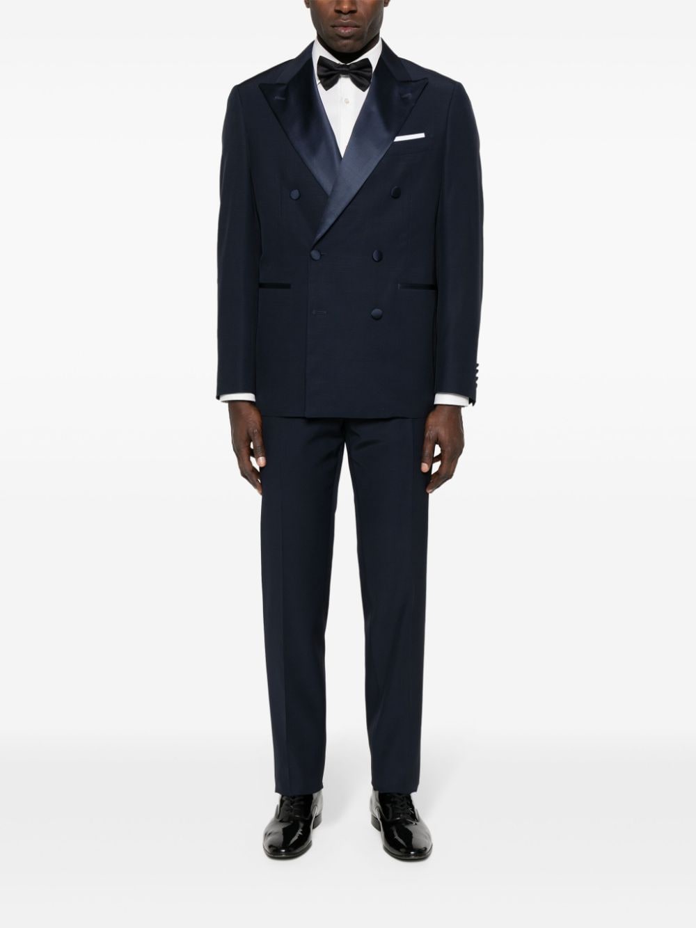 Canali double-breasted suit - Blauw