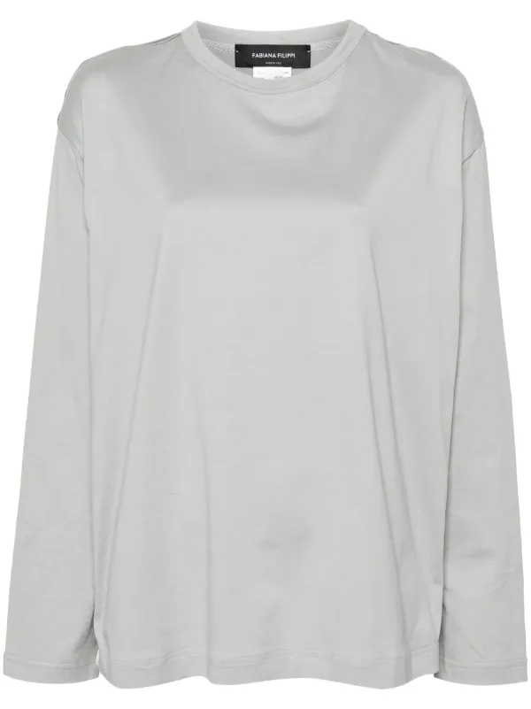 Fabiana Filippi パネル ロングTシャツ | グレー | FARFETCH JP