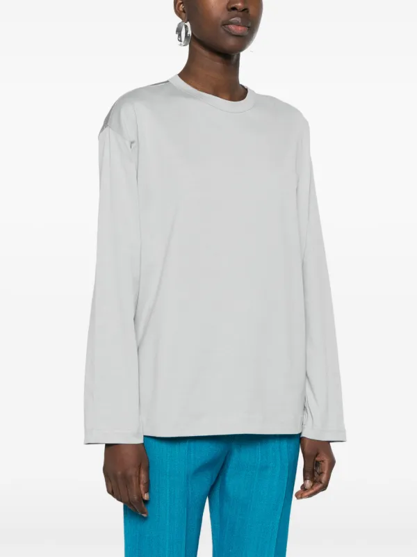 Fabiana Filippi Panelled long-sleeve T-shirt | Grey Fabiana Filippi Panelled long-sleeve T-shirt | Grey