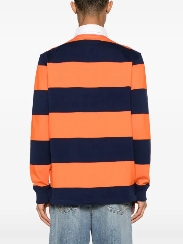 Polo Ralph Lauren Rugby Striped Polo Shirt Blue FARFETCH TR